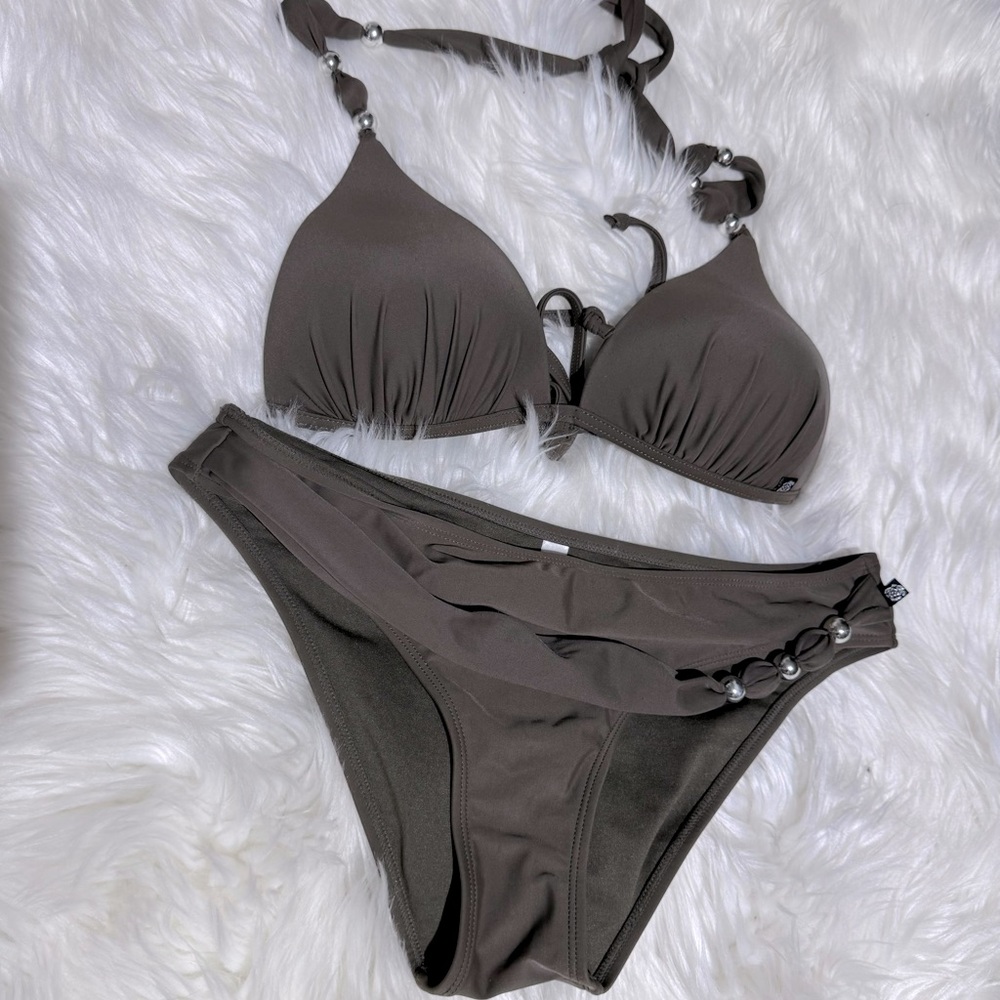 La vie‎ en rose brown bikini size M